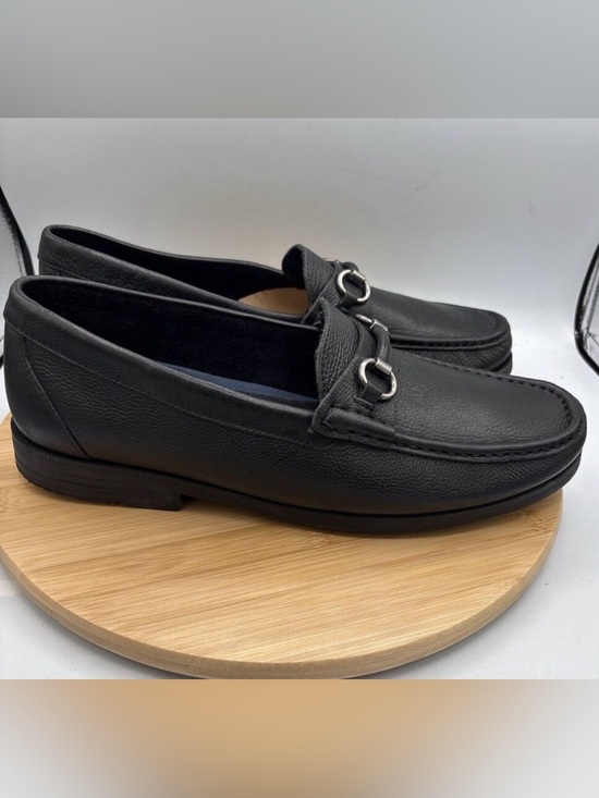 Rockport Mens Preston Bit Loafer 12W Black Leather Slip On Business Dress Shoes main image 8